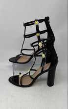 Load image into Gallery viewer, BCBGeneration Womens Black Open Toe Block Heel Gladiator Sandals Size 9.5B
