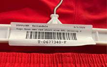 Load image into Gallery viewer, Hugo Boss Mens Red Elastic Waist Pull-On Stretch Athletic Shorts Size 2XL
