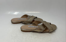 Load image into Gallery viewer, Charles David Womens Champagne Metallic Tone Slip-On Slide Sandals Size 5.5M
