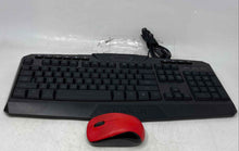 Load image into Gallery viewer, Redragon Model S101-3 Black Red Wired Gaming Keyboard And Mouse Combo Not Tested
