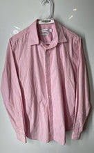 Load image into Gallery viewer, Calvin Klein Mens Pink Cotton Long Sleeve Non-Iron Button-Up Shirt Size M
