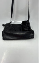 Load image into Gallery viewer, Nine West Womens Black Leather Adjustable Strap Shoulder Crossbody Bag
