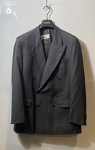 Load image into Gallery viewer, Borghese Mens Gray Wool Pockets Double-Breasted Long Sleeve Two Button Blazer 42
