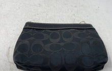 Load image into Gallery viewer, Coach Womens Black Signature Print Lined Zipper Pouch Wallet

