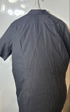 Load image into Gallery viewer, Calvin Klein Mens Black Printed Short Sleeve Collared Button-Up Shirt Size L
