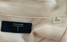 Load image into Gallery viewer, Tahari Womens Peach Long Sleeve V-Neck Regular Fit Pullover Blouse Top Size S
