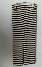 Load image into Gallery viewer, Maeve Womens Black White Striped The Colette Wide-Leg Cropped Pants Size 28
