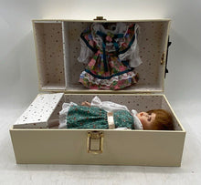 Load image into Gallery viewer, Heritage Mint Ltd 1997 Brown Hair Floral Dress Extra Outfit Doll W/Carrying Case
