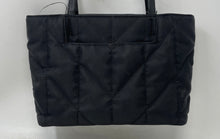 Load image into Gallery viewer, Karl Lagerfeld Womens Black Quilted Double Handle Inner Pocket Tote Handbag
