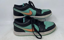 Load image into Gallery viewer, Nike Mens Air Jordan 1 Low SE Black Green Lace-Up Basketball Shoes Size 11
