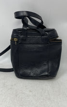Load image into Gallery viewer, Ann Taylor Womens Black Pebbled Leather Adjustable Strap Small Backpack
