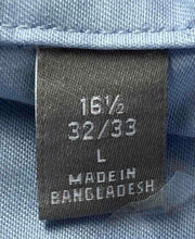 Load image into Gallery viewer, Michael Kors Mens Baby Blue Long Sleeve Slim Fit Dress Shirt Size 16 1/2
