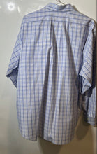 Load image into Gallery viewer, Chaps Mens Blue Plaid Long Sleeve Wrinkle Free Dress Shirt Size 17 - 17 1/2

