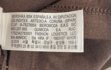 Load image into Gallery viewer, Authentic Bershka Womens Brown Printed Cotton Short Sleeve T-Shirt Size S
