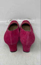 Load image into Gallery viewer, St. John Womens Pink Suede Square Toe Slip-On Block Pump Heels Size 7.5B
