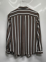 Load image into Gallery viewer, Ann Taylor Loft Womens Multicolor Striped Long Sleeve Button-Up Shirt Size XXSP
