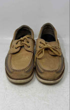 Load image into Gallery viewer, Sperry Mens Surveyor 2 Eye Beige Gray Leather Lace-Up Loafer Shoes Size 12
