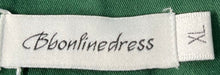 Load image into Gallery viewer, Bbonlinedress Womens Green Cap Sleeve Back Zip Fit &amp; Flare Dress Size XL W/ Tag
