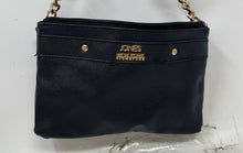 Load image into Gallery viewer, Jones New York Signature Womens Black Leather Adjustable Strap Crossbody Bag
