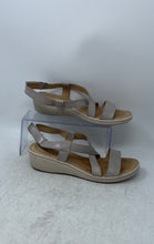Load image into Gallery viewer, Born Womens Idella Gray Open Toe Wedge Strappy Sandals Size 9M
