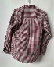Load image into Gallery viewer, Izod Kids Red White Plaid Long Sleeve Collared Button-Up Shirt Size L 14/16R
