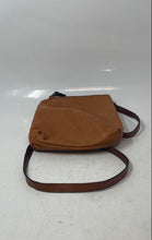 Load image into Gallery viewer, Moda Italy Womens Brown Leather Zipped Pocket Adjustable Strap Crossbody Handbag
