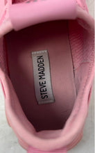 Load image into Gallery viewer, Steve Madden Womens Maxima Pink Rhinestone Low Top Sneaker Shoes Size 7
