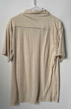 Load image into Gallery viewer, Kenneth Cole Mens Beige Short Sleeve Collared Slim Fit Button-Up Shirt Size L
