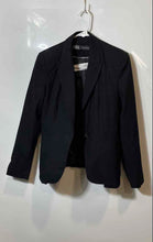 Load image into Gallery viewer, Zara Womens Black Long Sleeve Single-Breasted One-Button Blazer Size 4
