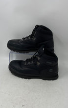 Load image into Gallery viewer, Timberland Boys Euro Hiker Black Leather Round Toe Lace-Up Combat Boots Size 7
