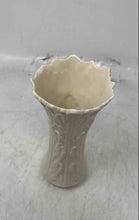 Load image into Gallery viewer, Lenox White Ceramic Woodland Embossed Design Decorative Small Vase

