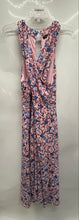 Load image into Gallery viewer, BCBG Paris Womens Pink Floral Sleeveless Halter Neck Midi Sundress Size Large
