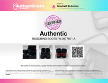 Load image into Gallery viewer, Authentic Love Moschino Womens Black Round Toe Ankle Snow Boots Size 35

