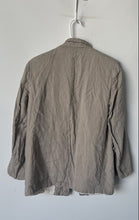 Load image into Gallery viewer, Zara Womens Beige Linen Long Sleeve Open Front Blazer Size Medium
