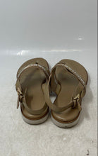 Load image into Gallery viewer, Michael Kors Womens Brown White Monogram Open Toe Flat Thong Sandals Size 7
