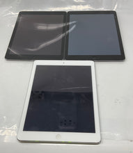 Load image into Gallery viewer, Lot Of 3 Pcs Assorted Apple iPad Air Model A1474 Tablets Not Tested For Parts
