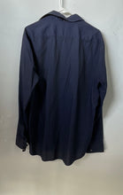 Load image into Gallery viewer, Hugo Boss Mens Blue Striped Cotton Long Sleeve Collared Button-Up Shirt Size XL
