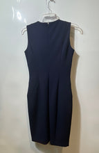 Load image into Gallery viewer, Calvin Klein Womens Navy Blue Sleeveless Back-Zip Sheath Dress Size 2
