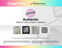 Load image into Gallery viewer, Authentic Roberto Cavalli Mens White Straight Leg Jeans Pants Sz EUR 44 Stained
