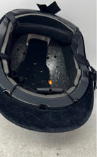Load image into Gallery viewer, Fouganza Black Velvet Equestrian Horse Riding Safety Cap Helmet Size M
