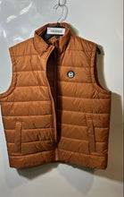 Load image into Gallery viewer, Michael Kors Mens Brown Sleeveless Pockets Full-Zip Puffer Vest Size Large
