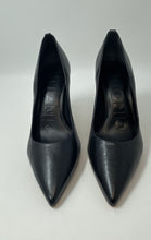 Load image into Gallery viewer, Antonio Melani Womens Lillian Black Leather Pointed Toe High Pump Heels Sz 6.5M
