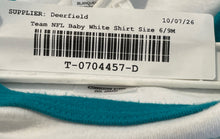 Load image into Gallery viewer, NFL Team Apparel Baby Boy White Miami Dolphins Football Bodysuit Size 6-9 M
