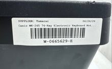 Load image into Gallery viewer, Casio Model WK-245 Black 76 Key Electronic Keyboard Not Tested Little Damage
