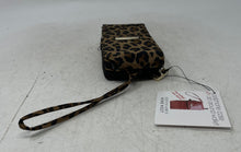 Load image into Gallery viewer, Nine West Womens Black Leopard Print Wristlet Cell Phone Wallet With Tag
