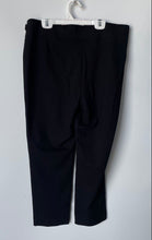 Load image into Gallery viewer, Anne Klein Womens Black Pleated Front Straight Leg Trouser Pants Size L
