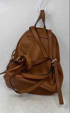 Load image into Gallery viewer, LC Lauren Conrad Womens Kate Brown Faux Leather Adjustable Strap Zipper Backpack
