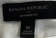 Load image into Gallery viewer, Banana Republic Womens Off White Pockets Boyfriend Fly Button-Up Shirt Size M
