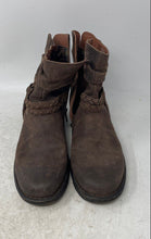 Load image into Gallery viewer, Born Womens Ouvea Brown Leather Round Toe Tasseled Zipper Ankle Booties Size 8 M
