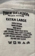 Load image into Gallery viewer, True Religion Womens White Cotton Short Sleeve Regular Fit T-Shirt Size XL
